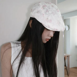 Henna Flower Lace Pastel Color Hunting Cap