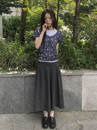 Blurring Dot Mesh See-through Color Stockings Pleated Long Socks