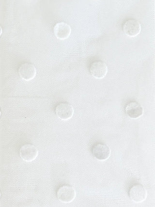 Blurring Dot Mesh See-through Color Stockings Pleated Long Socks