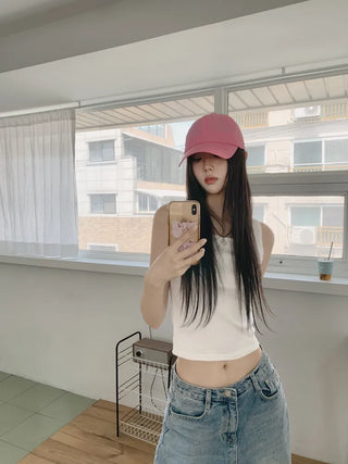 Cover Basic Sleeveless Inner Mango Sleeveless Top