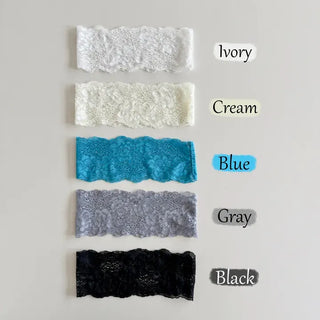 DIO Flower Lace Punching See-through Color Bandana Hairband
