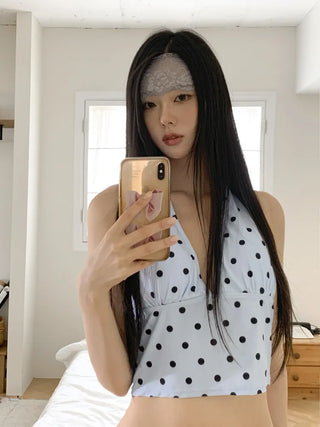 DIO Flower Lace Punching See-through Color Bandana Hairband