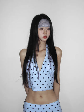 DIO Flower Lace Punching See-through Color Bandana Hairband