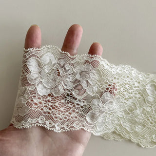 DIO Flower Lace Punching See-through Color Bandana Hairband