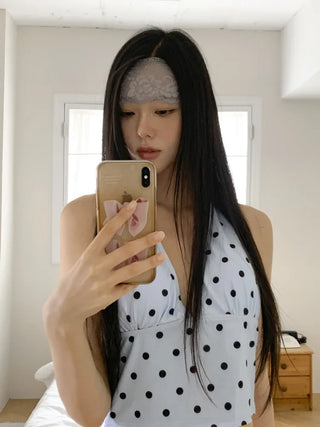 DIO Flower Lace Punching See-through Color Bandana Hairband