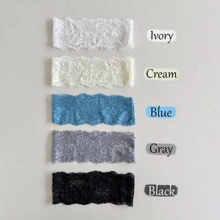 DIO Flower Lace Punching See-through Color Bandana Hairband