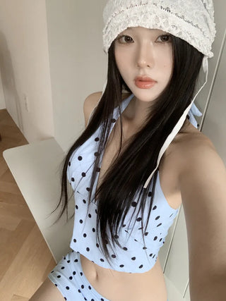 Cottage Lace Flower See-through Bandana Strap Hat