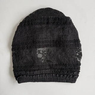Cottage Lace Flower See-through Bandana Strap Hat