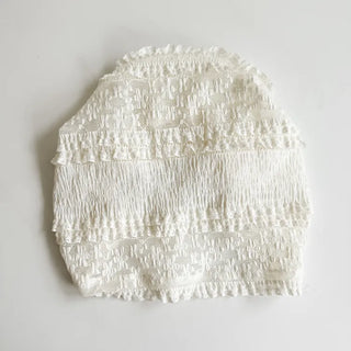 Cottage Lace Flower See-through Bandana Strap Hat