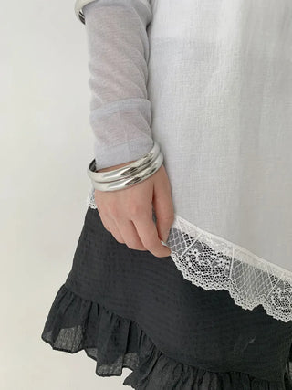 Hot Summer Metal Curved Bold Twist One-Touch Open Bangle Bracelet Collection