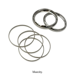 Hot Summer Metal Curved Bold Twist One-Touch Open Bangle Bracelet Collection