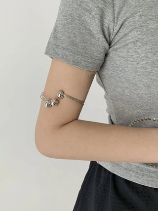 Hot Summer Metal Curved Bold Twist One-Touch Open Bangle Bracelet Collection