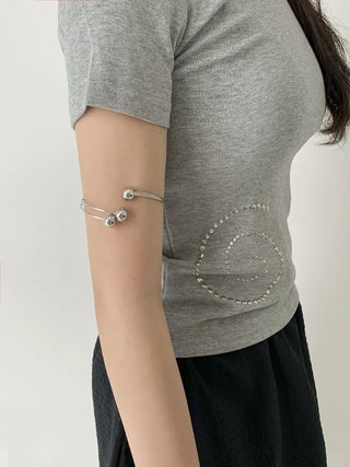 Hot Summer Metal Curved Bold Twist One-Touch Open Bangle Bracelet Collection