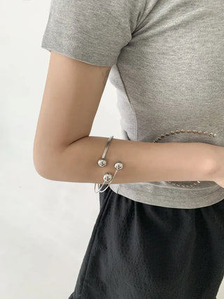 Hot Summer Metal Curved Bold Twist One-Touch Open Bangle Bracelet Collection