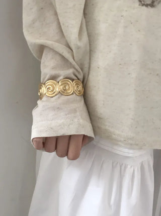 Hot Summer Metal Curved Bold Twist One-Touch Open Bangle Bracelet Collection