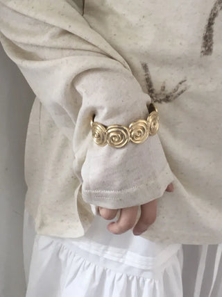 Hot Summer Metal Curved Bold Twist One-Touch Open Bangle Bracelet Collection