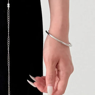 Hot Summer Metal Curved Bold Twist One-Touch Open Bangle Bracelet Collection