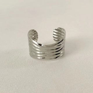 Hot Summer Metal Curved Bold Twist One-Touch Open Bangle Bracelet Collection