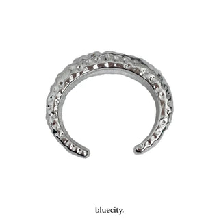 Hot Summer Metal Curved Bold Twist One-Touch Open Bangle Bracelet Collection