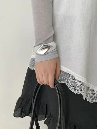 Hot Summer Metal Curved Bold Twist One-Touch Open Bangle Bracelet Collection