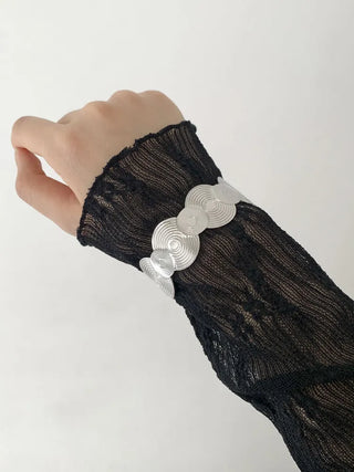 Hot Summer Metal Curved Bold Twist One-Touch Open Bangle Bracelet Collection
