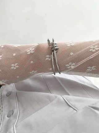 Hot Summer Metal Curved Bold Twist One-Touch Open Bangle Bracelet Collection