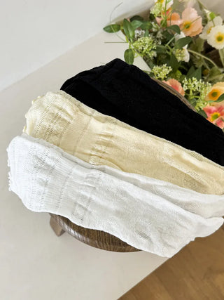 Tabi Lace Mesh Toe Flip-flops Summer Long Socks