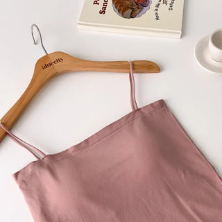 Soft Cheese Square Sleeveless Bralette in 2 Lengths