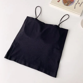 Soft Cheese Square Sleeveless Bralette in 2 Lengths