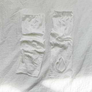 Summer Layer Cotton Color See-through Short Leg Warmers