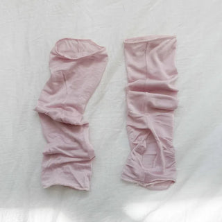 Summer Layer Cotton Color See-through Short Leg Warmers