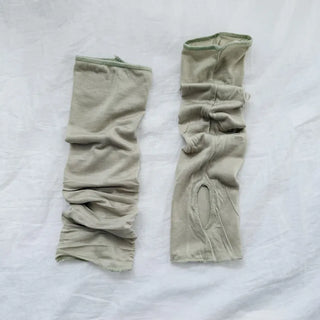 Summer Layer Cotton Color See-through Short Leg Warmers