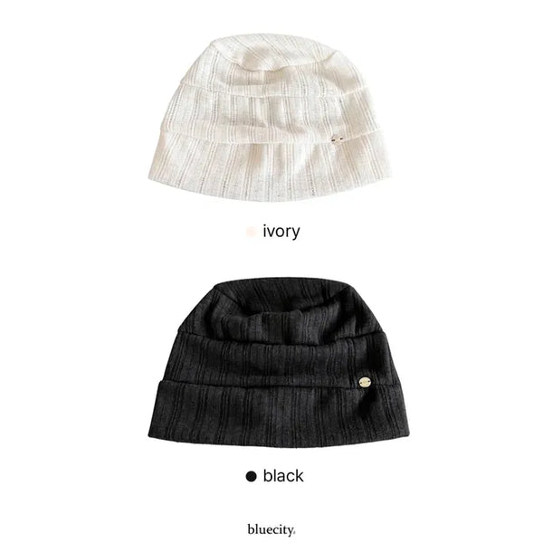 Modern Coin Soft See-through Knit Beanie Hat