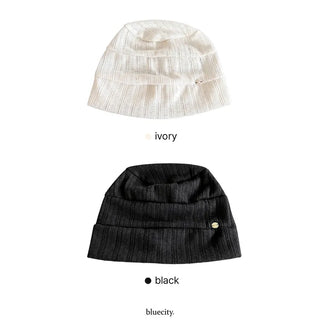 Modern Coin Soft See-through Knit Beanie Hat