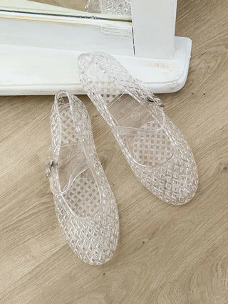 Merry Buckle Flat Shoes Summer Flats Sandals Jelly Shoes