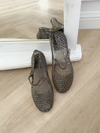 Merry Buckle Flat Shoes Summer Flats Sandals Jelly Shoes