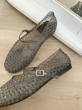 Merry Buckle Flat Shoes Summer Flats Sandals Jelly Shoes