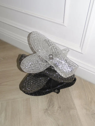 Merry Buckle Flat Shoes Summer Flats Sandals Jelly Shoes