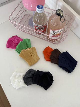 Flip-flop Toe Socks Color Basic Wide-hole Socks Toe Socks