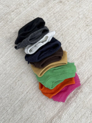Flip-flop Toe Socks Color Basic Wide-hole Socks Toe Socks
