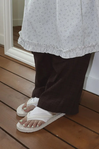 Flip-flop Toe Socks Color Basic Wide-hole Socks Toe Socks