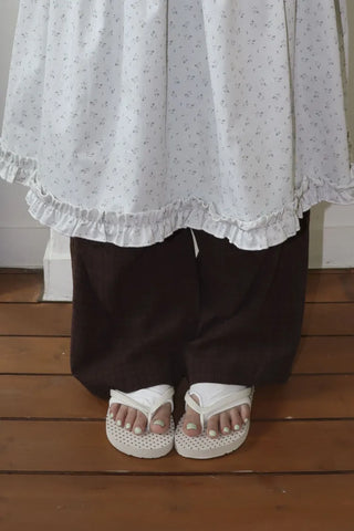 Flip-flop Toe Socks Color Basic Wide-hole Socks Toe Socks