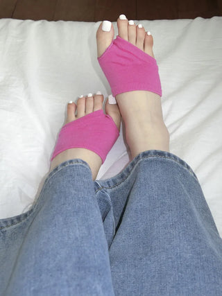 Flip-flop Toe Socks Color Basic Wide-hole Socks Toe Socks
