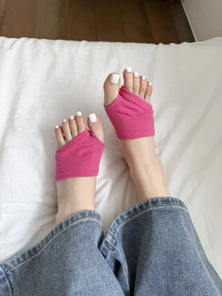 Flip-flop Toe Socks Color Basic Wide-hole Socks Toe Socks