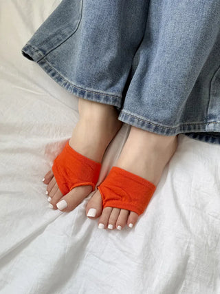 Flip-flop Toe Socks Color Basic Wide-hole Socks Toe Socks