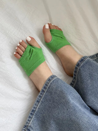 Flip-flop Toe Socks Color Basic Wide-hole Socks Toe Socks