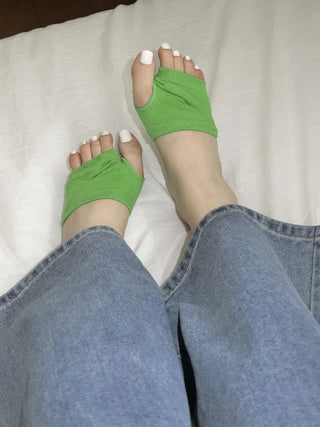 Flip-flop Toe Socks Color Basic Wide-hole Socks Toe Socks