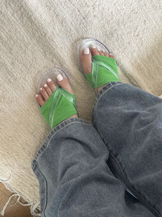 Flip-flop Toe Socks Color Basic Wide-hole Socks Toe Socks