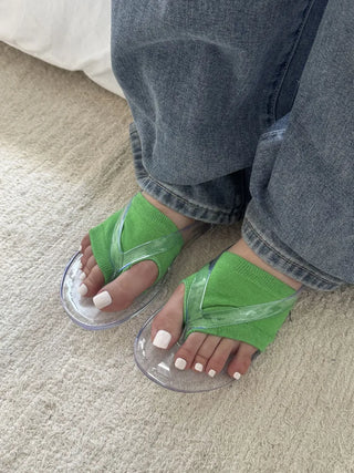 Flip-flop Toe Socks Color Basic Wide-hole Socks Toe Socks