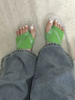 Flip-flop Toe Socks Color Basic Wide-hole Socks Toe Socks
